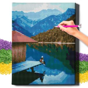 Tyla kalnuose 40*50 cm (apvalus deimančiukai)