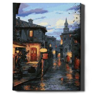 Lietus mieste 40*50 cm