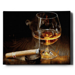 Konjakas ir cigaras 40*50 cm