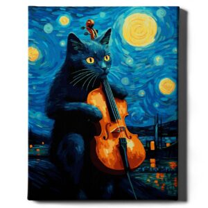 Katė ir smuikas 40*50 cm