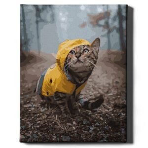 Katė miške 40*50 cm