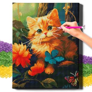 Kačiukas miške 40*50 cm (apvalus deimančiukai)