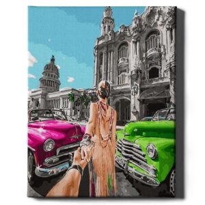 Spalvotos mašinos 40*50 cm