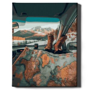 Kelionė automobiliu  40*50 cm