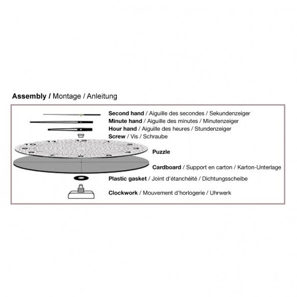 Dėlionė laikrodis – auksinis 570 vnt. - Image 3