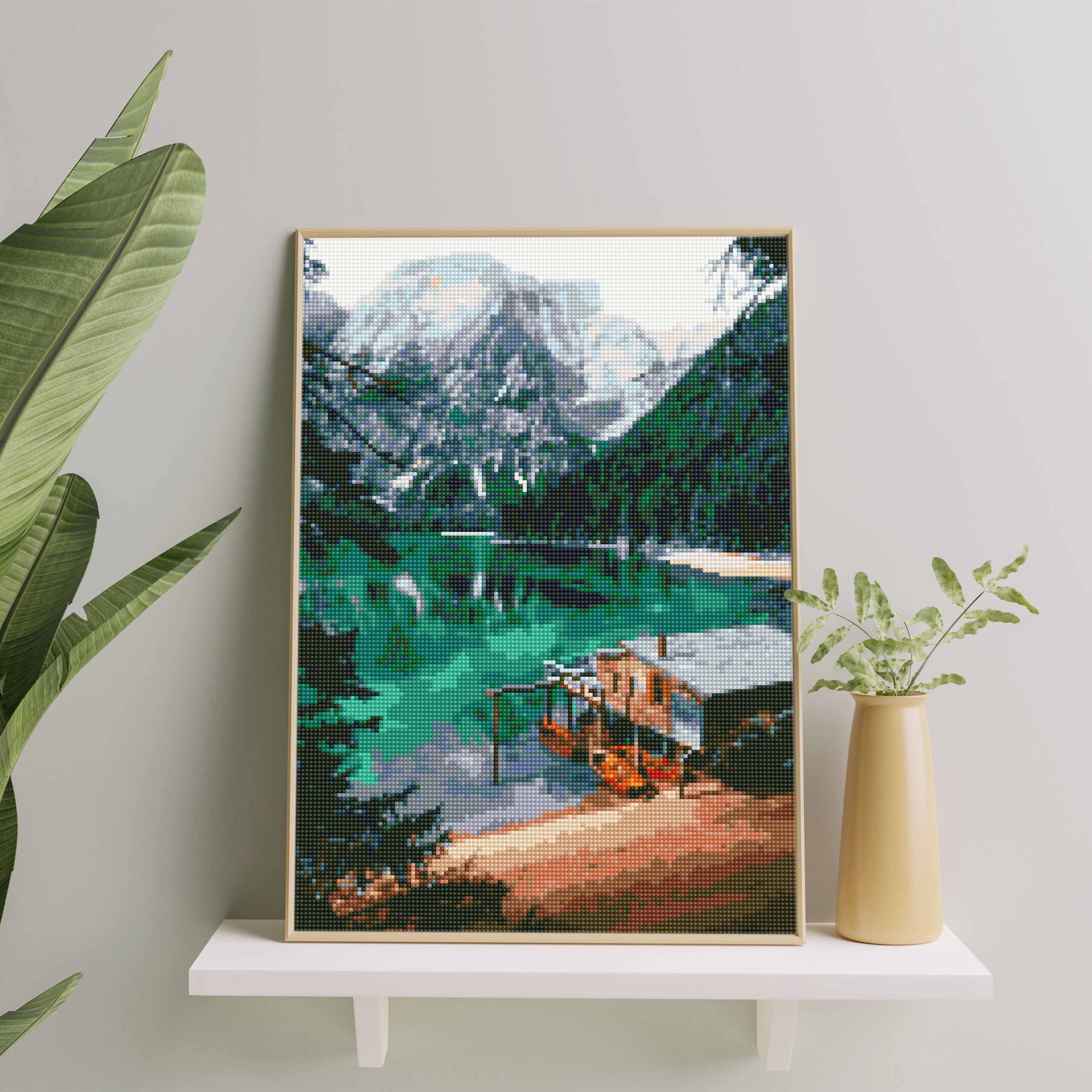 Kraštovaizdis 40×50 cm (apvalūs deimantukai) - Image 2