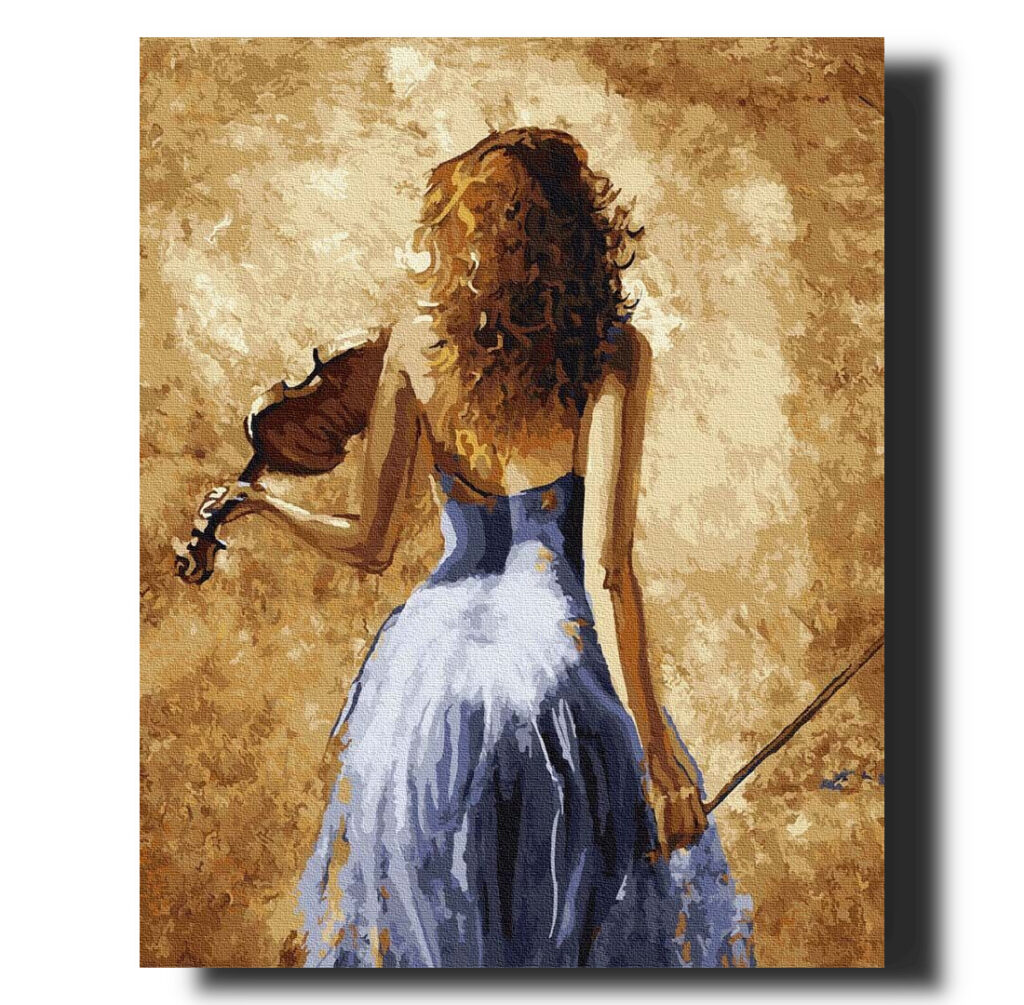 Smuikininkė 40×50 cm