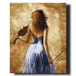 Smuikininkė 40×50 cm