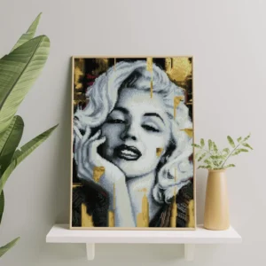 Marilyn Monroe 40×50 cm (apvalūs deimantukai)
