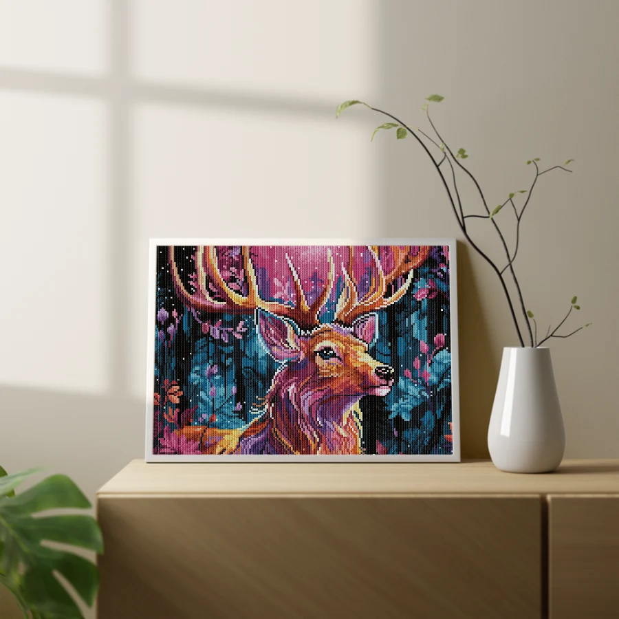 Elnias miške 40×50 cm (apvalūs deimantukai) - Image 2