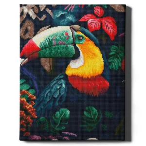 Tukanas 40×50 cm (apvalūs deimantukai)
