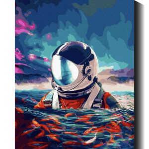 Astronautas vandenyne 40×50 cm