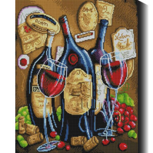 Gruzinų vynas 40×50 cm (kvadratiniai deimantukai)