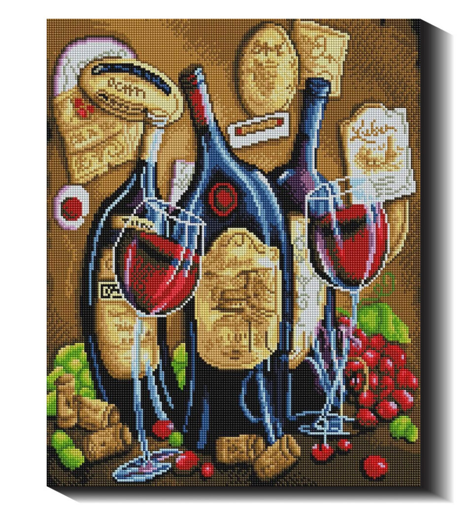 Gruzinų vynas 40×50 cm (kvadratiniai deimantukai)